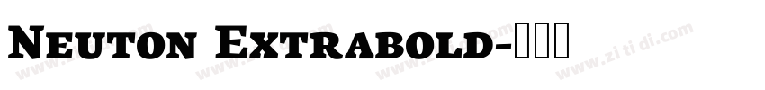 Neuton Extrabold字体转换